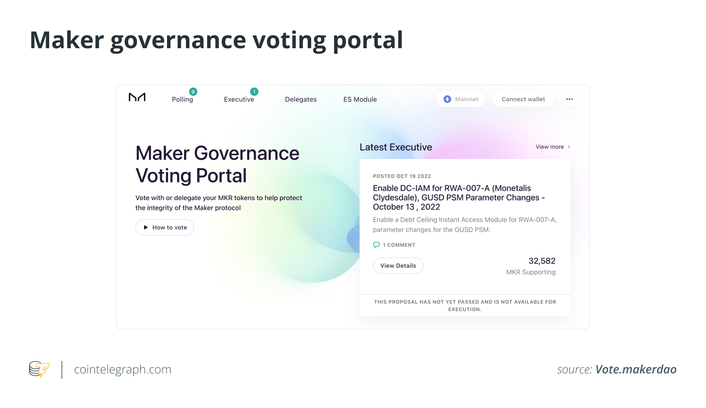 Maker Governance Voting Portal